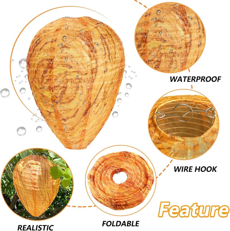 WUIIOE 3 Pack Waterproof Wasp Nest (8x11inch) - Image 4